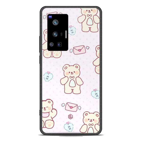 Cute Chic Series Soft Phone Case - Premium Glass Case - Design 3 - Vivo X70 Pro