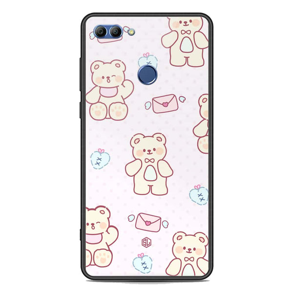 Cute Chic Series Soft Phone Case - Premium Glass Case - Design 3 - Huawei Y9 2018