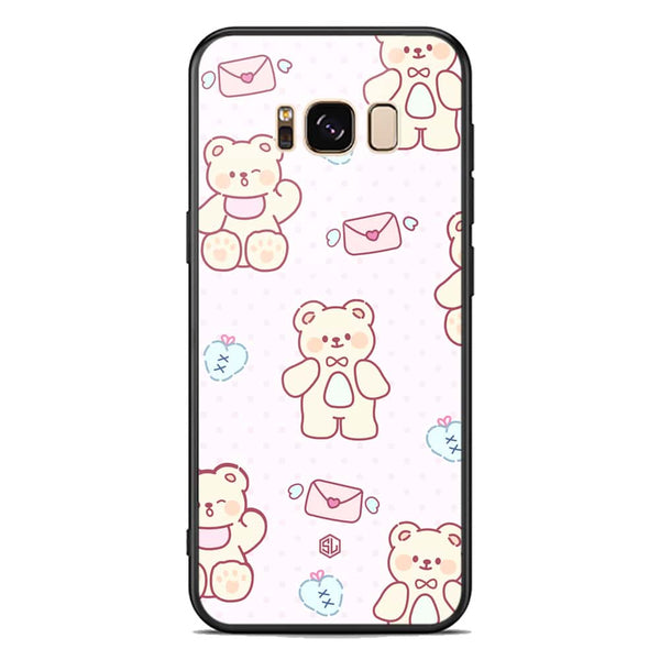 Cute Chic Series Soft Phone Case - Premium Glass Case - Design 3 - Samsung Galaxy S8 Plus