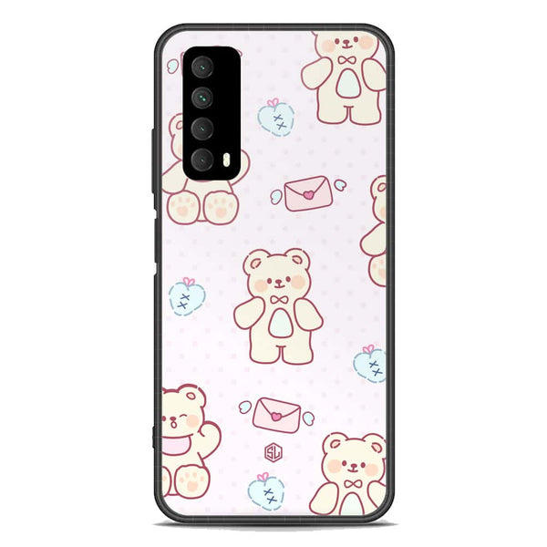 Cute Chic Series Soft Phone Case - Premium Glass Case - Design 3 - Huawei Y7a