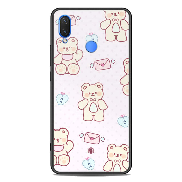 Cute Chic Series Soft Phone Case - Premium Glass Case - Design 3 - Huawei Nova 3