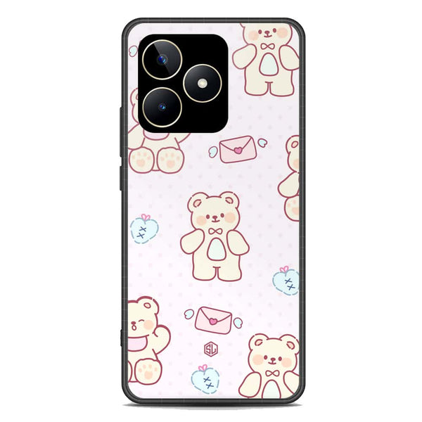 Cute Chic Series Soft Phone Case - Premium Glass Case - Design 3 - Realme C53