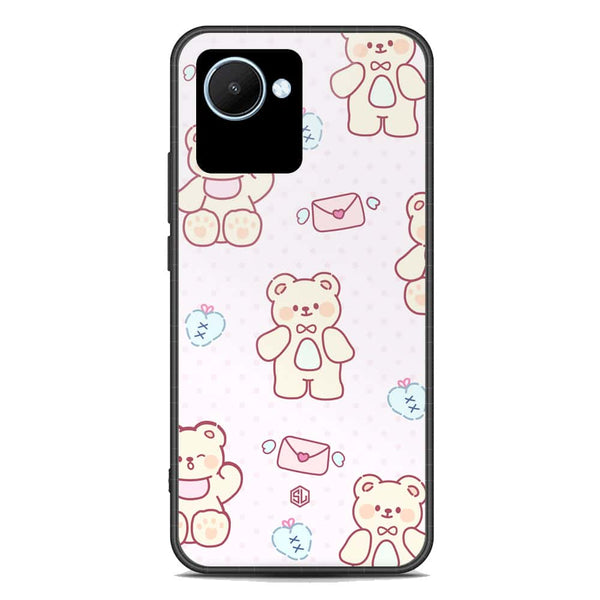 Cute Chic Series Soft Phone Case - Premium Glass Case - Design 3 - Realme C30s