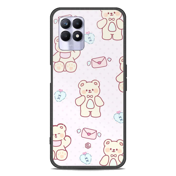 Cute Chic Series Soft Phone Case - Premium Glass Case - Design 3 - Realme 8i