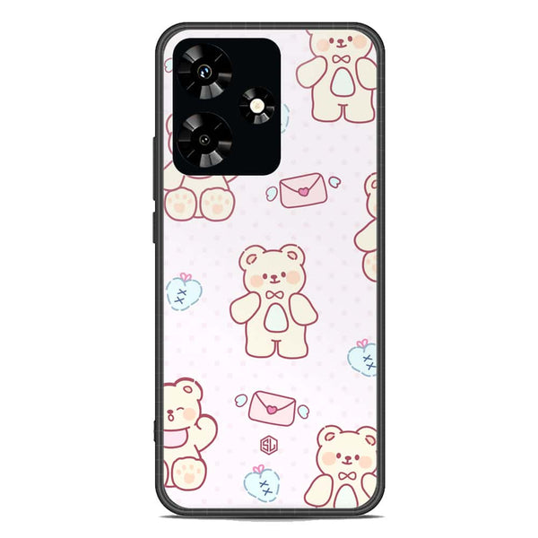 Cute Chic Series Soft Phone Case - Premium Glass Case - Design 3 - Infinix Hot 30