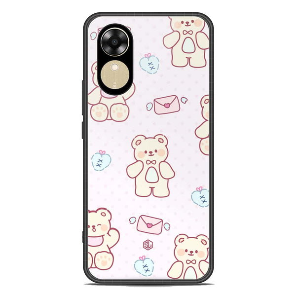 Cute Chic Series Soft Phone Case - Premium Glass Case - Design 3 - Oppo A17k