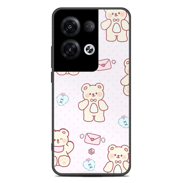 Cute Chic Series Soft Phone Case - Premium Glass Case - Design 3 - Oppo Reno 8 Pro Plus