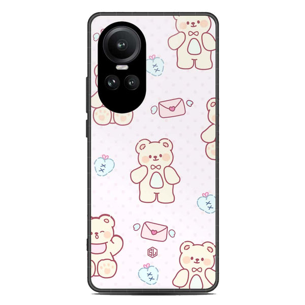 Cute Chic Series Soft Phone Case - Premium Glass Case - Design 3 - Oppo Reno 10 Pro