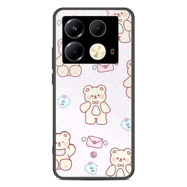 Cute Chic Series Soft Phone Case - Premium Glass Case - Design 3 - Infinix Note 40