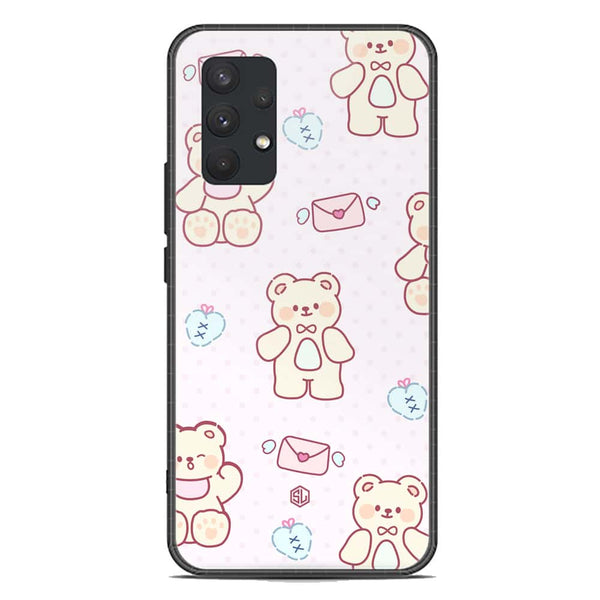 Cute Chic Series Soft Phone Case - Premium Glass Case - Design 3 - Samsung Galaxy A32