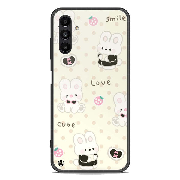 Cute Chic Series Soft Phone Case - Premium Glass Case - Design 4 - Samsung Galaxy A04s