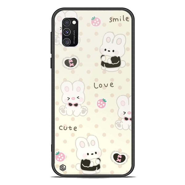 Cute Chic Series Soft Phone Case - Premium Glass Case - Design 4 - Samsung Galaxy A03s