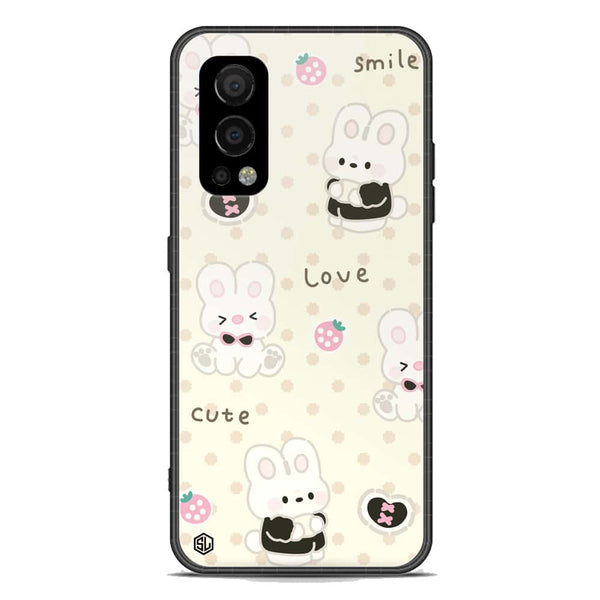 Cute Chic Series Soft Phone Case - Premium Glass Case - Design 4 - OnePlus Nord 2