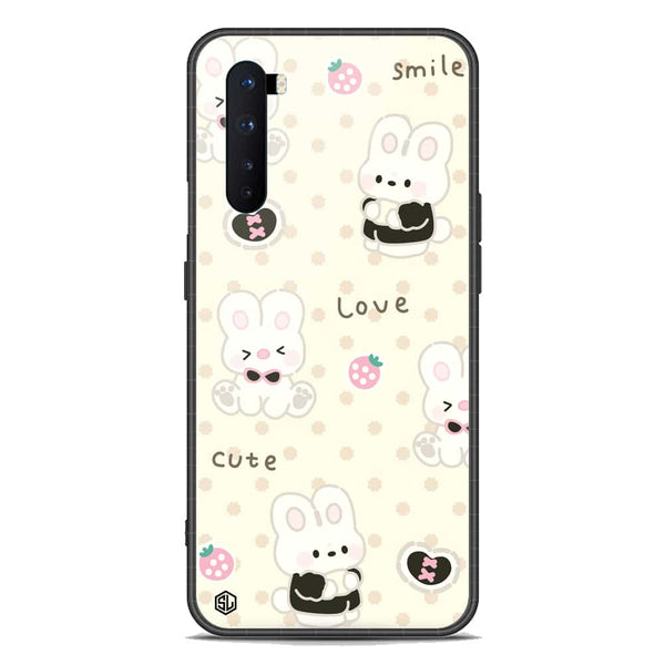 Cute Chic Series Soft Phone Case - Premium Glass Case - Design 4 - OnePlus Nord