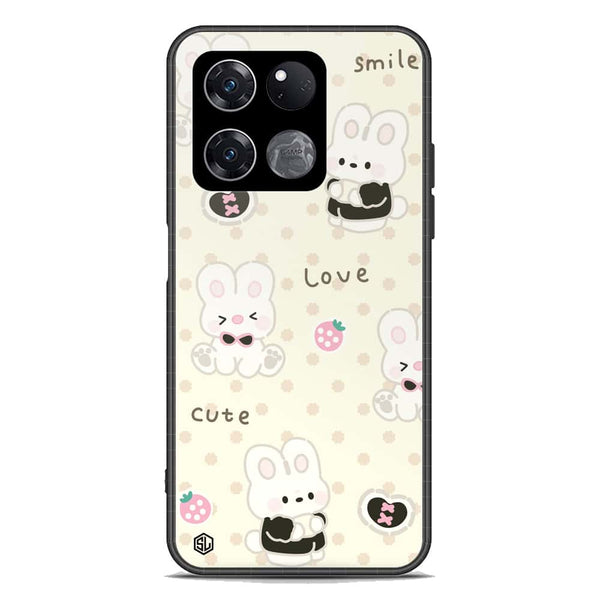 Cute Chic Series Soft Phone Case - Premium Glass Case - Design 4 - OnePlus Ace Racing