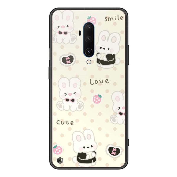 Cute Chic Series Soft Phone Case - Premium Glass Case - Design 4 - OnePlus 7T Pro