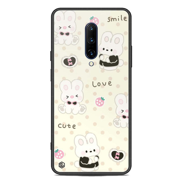 Cute Chic Series Soft Phone Case - Premium Glass Case - Design 4 - OnePlus 7 Pro