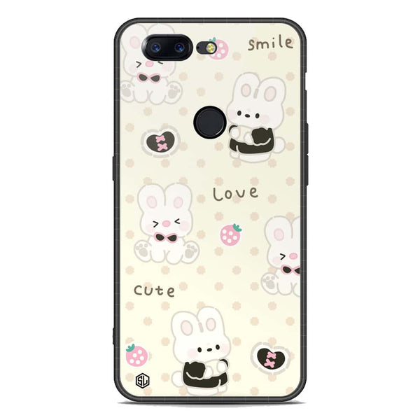 Cute Chic Series Soft Phone Case - Premium Glass Case - Design 4 - OnePlus 5T