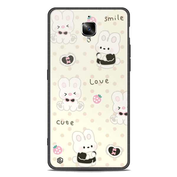 Cute Chic Series Soft Phone Case - Premium Glass Case - Design 4 - OnePlus 3T