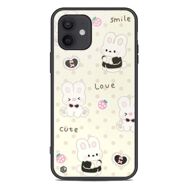 Cute Chic Series Soft Phone Case - Premium Glass Case - Design 4 - iPhone 12 Mini