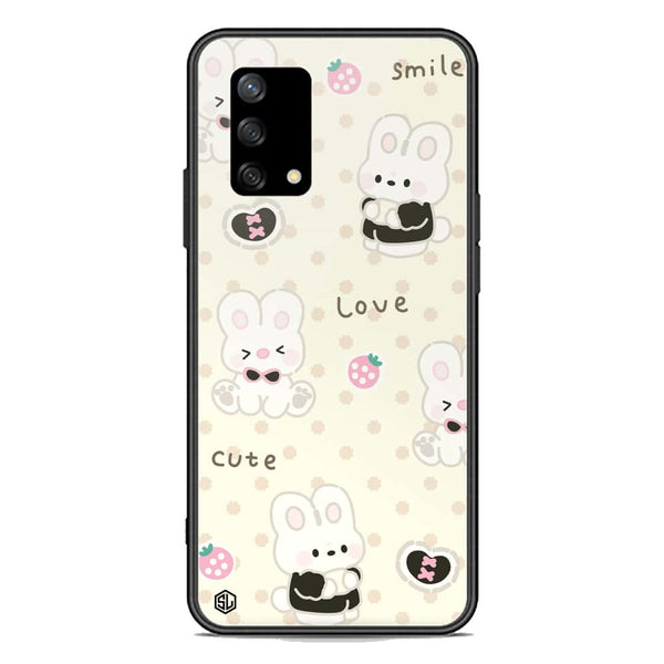 Cute Chic Series Soft Phone Case - Premium Glass Case - Design 4 - Oppo Reno 6 Lite