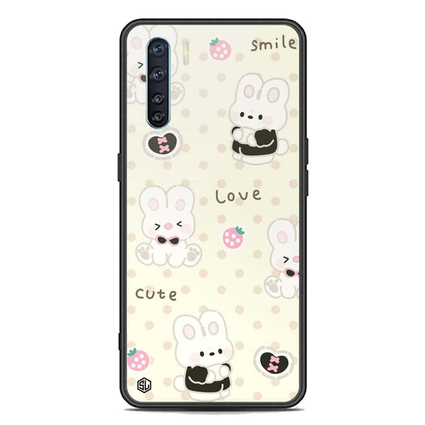 Cute Chic Series Soft Phone Case - Premium Glass Case - Design 4 - Oppo Reno 3 5G