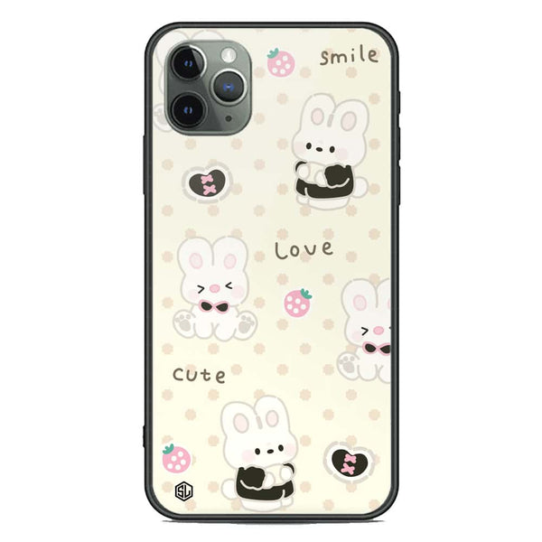 Cute Chic Series Soft Phone Case - Premium Glass Case - Design 4 - iPhone 11 Pro Max