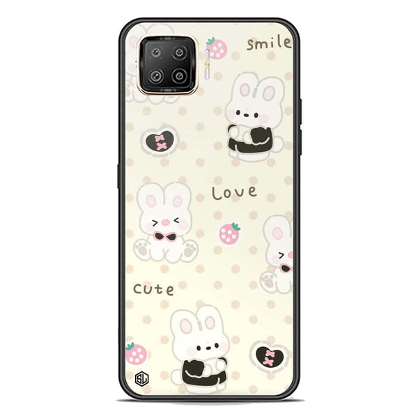 Cute Chic Series Soft Phone Case - Premium Glass Case - Design 4 - Oppo F17 Pro