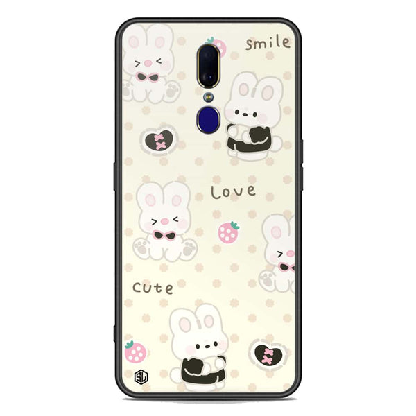 Cute Chic Series Soft Phone Case - Premium Glass Case - Design 4 - Oppo F11