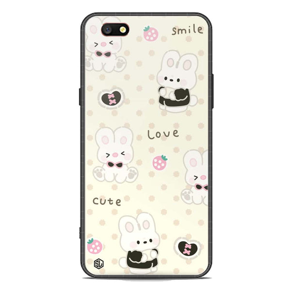 Cute Chic Series Soft Phone Case - Premium Glass Case - Design 4 - Oppo F3