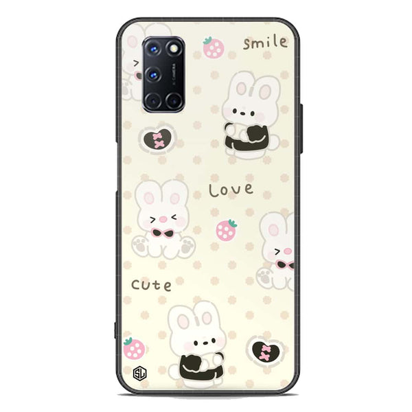 Cute Chic Series Soft Phone Case - Premium Glass Case - Design 4 - Oppo A92