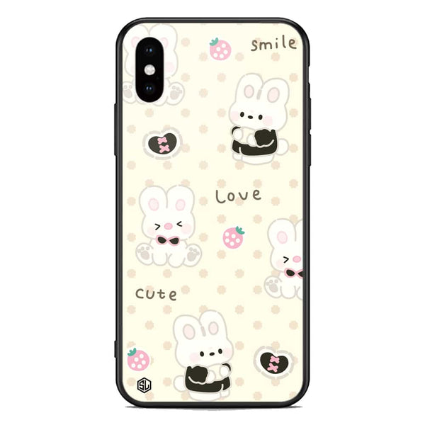 Cute Chic Series Soft Phone Case - Premium Glass Case - Design 4 - iPhone XS Max