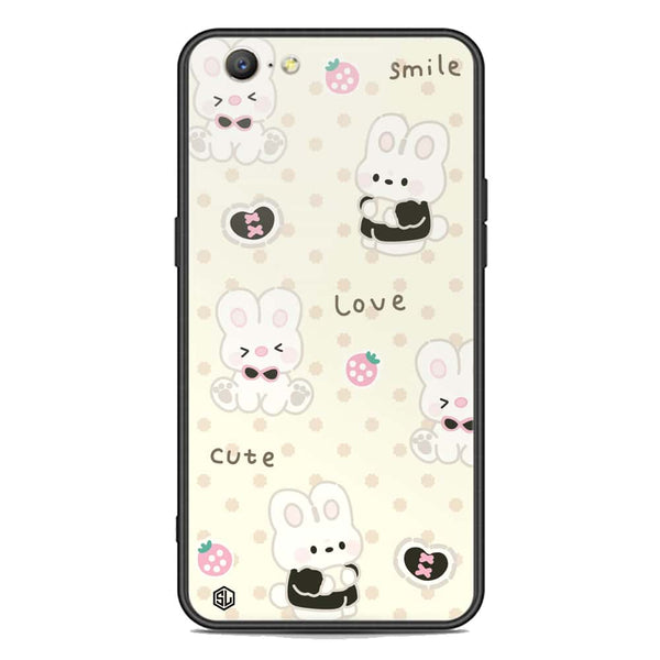 Cute Chic Series Soft Phone Case - Premium Glass Case - Design 4 - Oppo A57