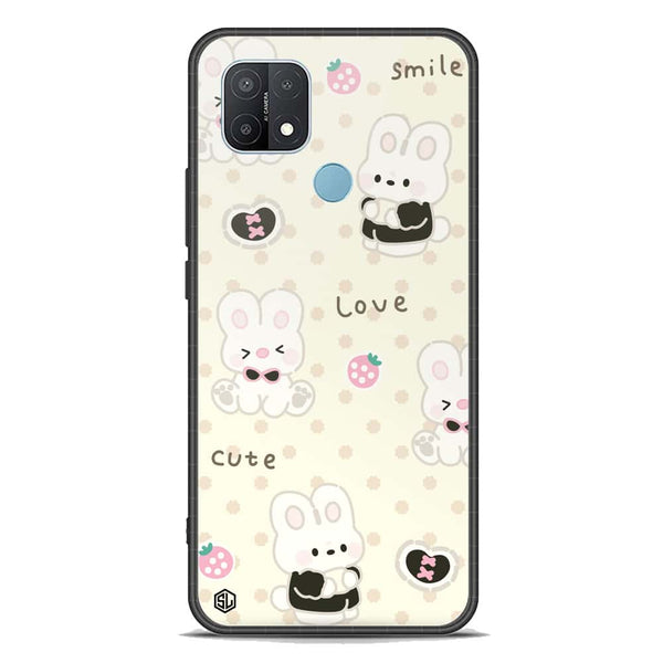 Cute Chic Series Soft Phone Case - Premium Glass Case - Design 4 - Oppo A35