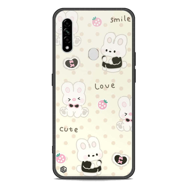 Cute Chic Series Soft Phone Case - Premium Glass Case - Design 4 - Oppo A31