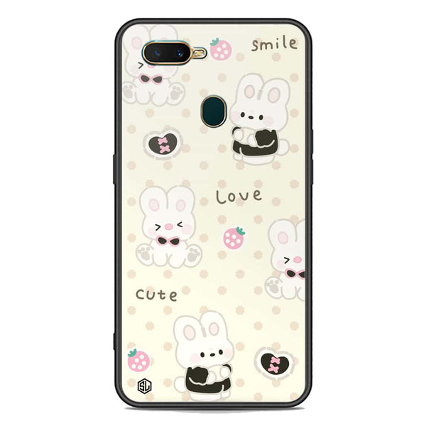 Cute Chic Series Soft Phone Case - Premium Glass Case - Design 4 - Oppo A12s