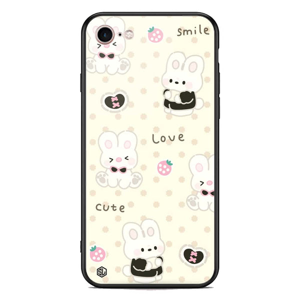 Cute Chic Series Soft Phone Case - Premium Glass Case - Design 4 - iPhone 8 / 7