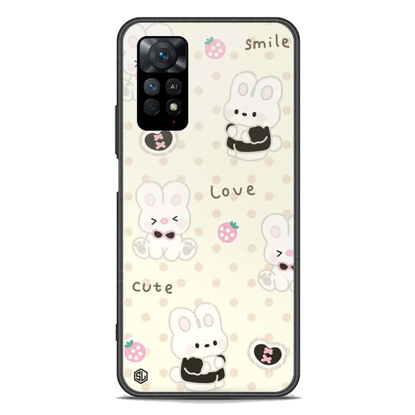 Cute Chic Series Soft Phone Case - Premium Glass Case - Design 4 - Xiaomi Redmi Note 11E Pro