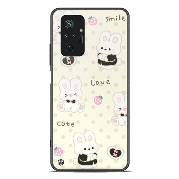 Cute Chic Series Soft Phone Case - Premium Glass Case - Design 4 - Xiaomi Redmi Note 10 Pro Max