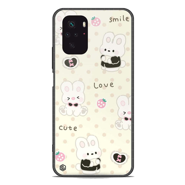 Cute Chic Series Soft Phone Case - Premium Glass Case - Design 4 - Xiaomi Redmi Note 10S