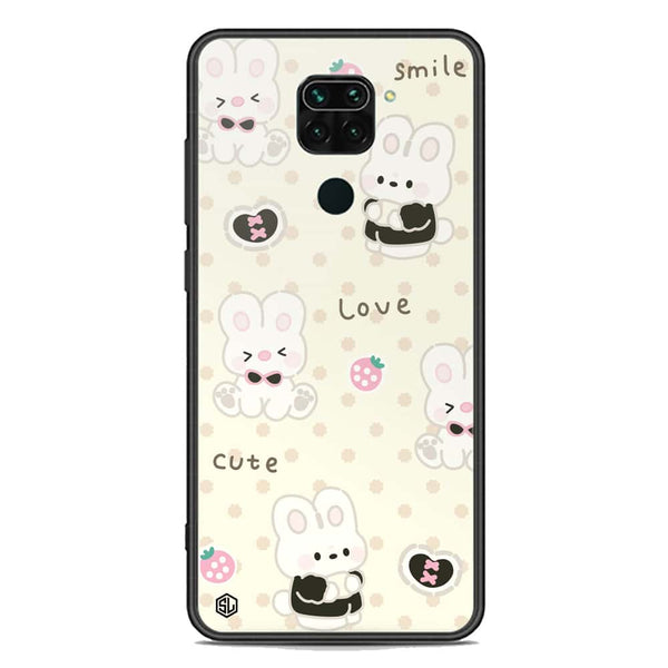 Cute Chic Series Soft Phone Case - Premium Glass Case - Design 4 - Xiaomi Redmi Note 9