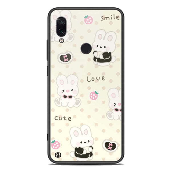 Cute Chic Series Soft Phone Case - Premium Glass Case - Design 4 - Xiaomi Redmi Note 7 Pro