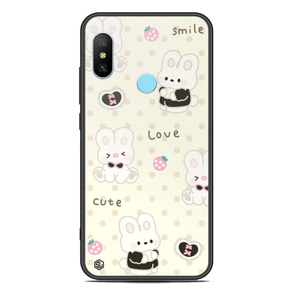 Cute Chic Series Soft Phone Case - Premium Glass Case - Design 4 - Xiaomi Redmi Note 6