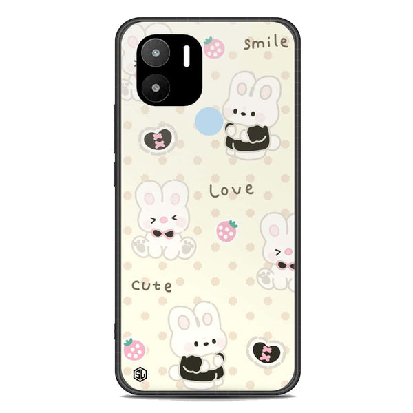 Cute Chic Series Soft Phone Case - Premium Glass Case - Design 4 - Xiaomi Redmi A1 Plus