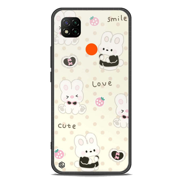 Cute Chic Series Soft Phone Case - Premium Glass Case - Design 4 - Xiaomi Redmi 9C