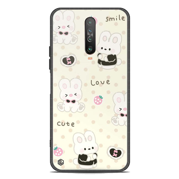 Cute Chic Series Soft Phone Case - Premium Glass Case - Design 4 - Xiaomi Poco X2