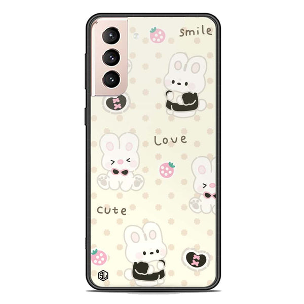 Cute Chic Series Soft Phone Case - Premium Glass Case - Design 4 - Samsung Galaxy S21 Plus 5G