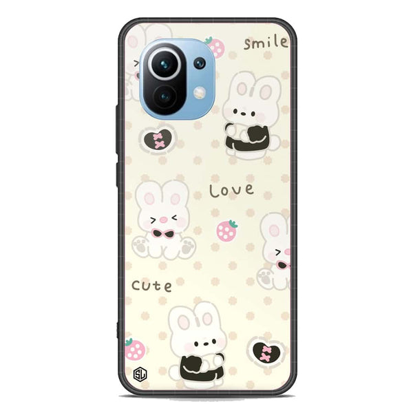 Cute Chic Series Soft Phone Case - Premium Glass Case - Design 4 - Xiaomi Mi 11