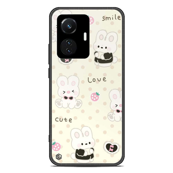 Cute Chic Series Soft Phone Case - Premium Glass Case - Design 4 - Vivo Y55 4G