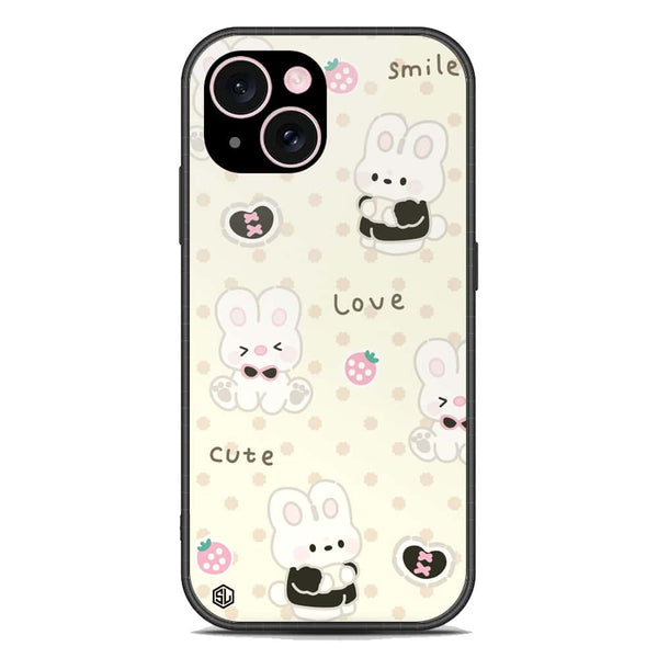 Cute Chic Series Soft Phone Case - Premium Glass Case - Design 4 - iPhone 15 Plus